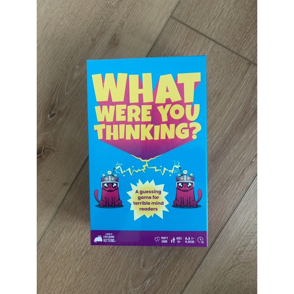 Exploding Kittens What Were You Thinking? Hilarious Guessing Board Game Age 10+!